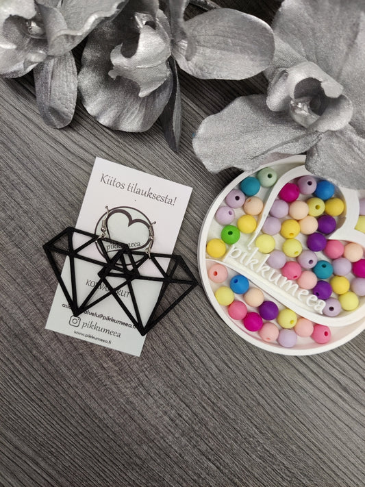 Korvakorut Timantti - iso (eri värejä)