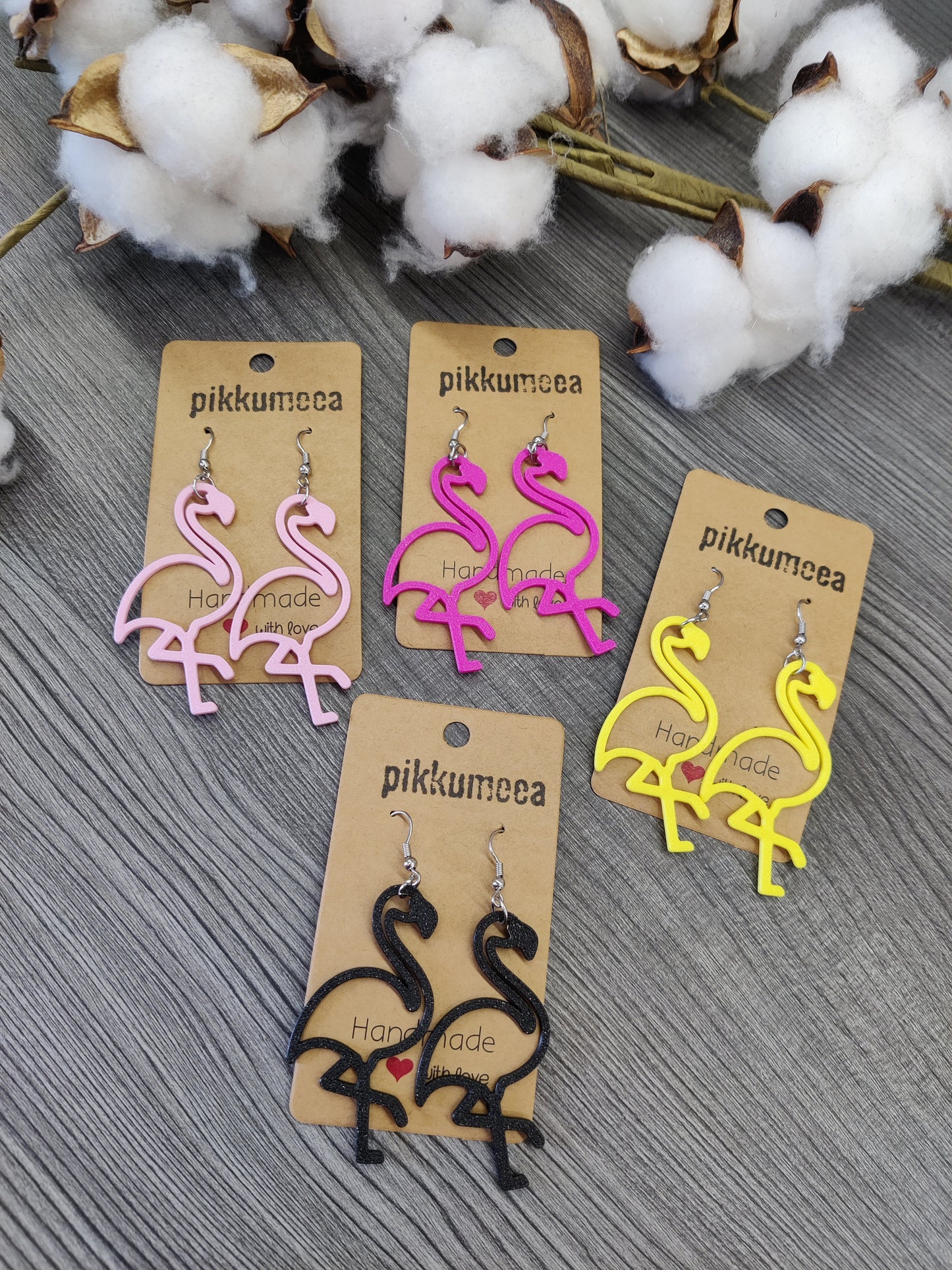Korvakorut flamingo (eri värejä)