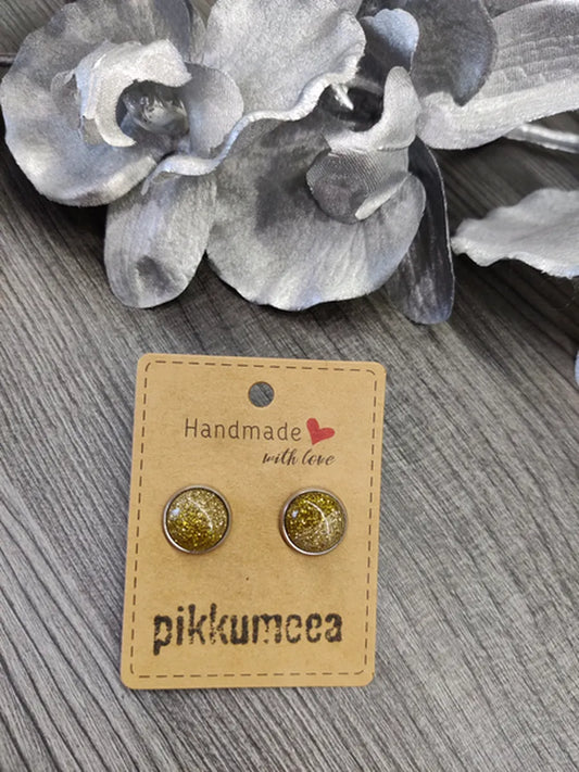 Kapussi-korvakorut 12mm glitter (eri värejä)