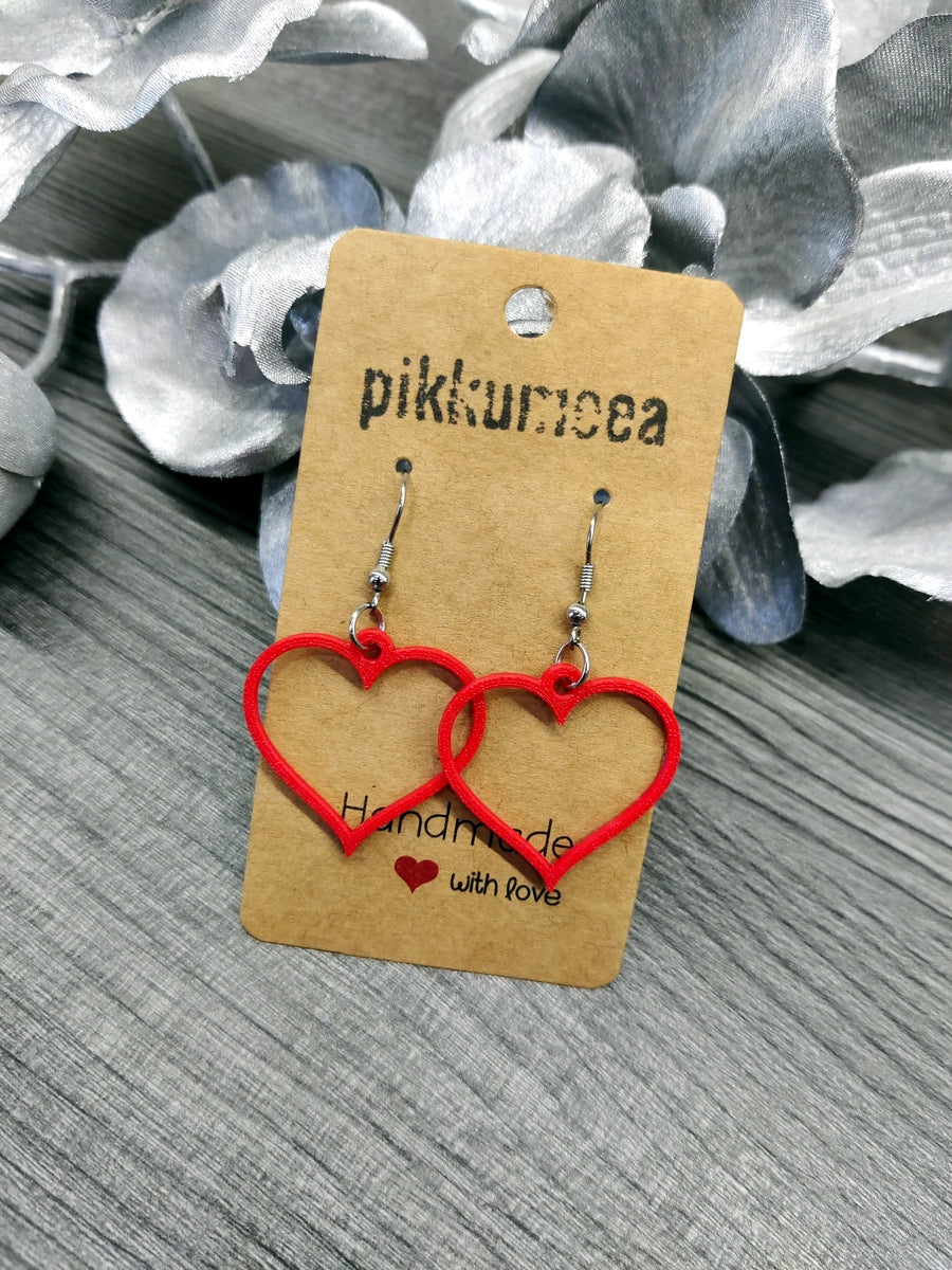 Korvakorut Sydän - pieni (eri värejä)