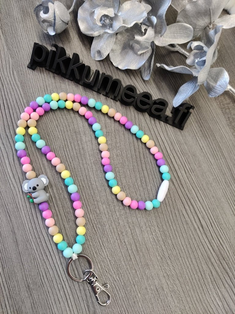 Avainkaulanauha Koala 75cm (värikäs) - pikkumeea