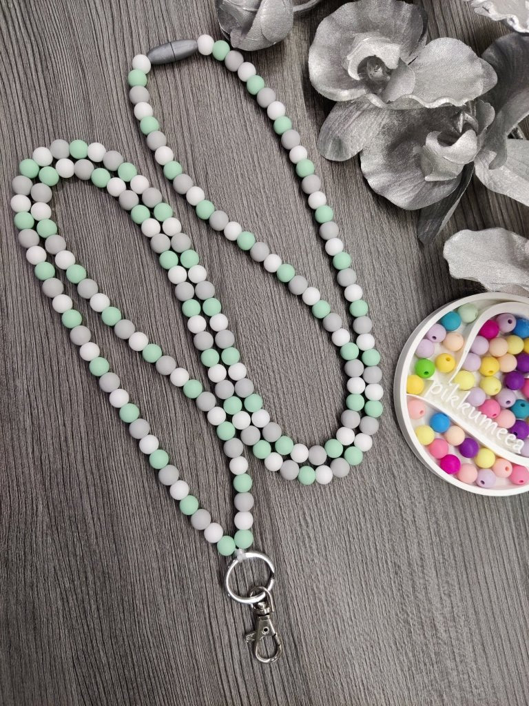 Avainnauha olan yli (minttu / valkoinen / vaaleanharmaa) - pikkumeea