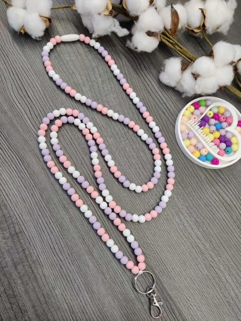 Avainnauha olan yli (valkoinen / vaaleanpunainen / vaaleanliila) - pikkumeea