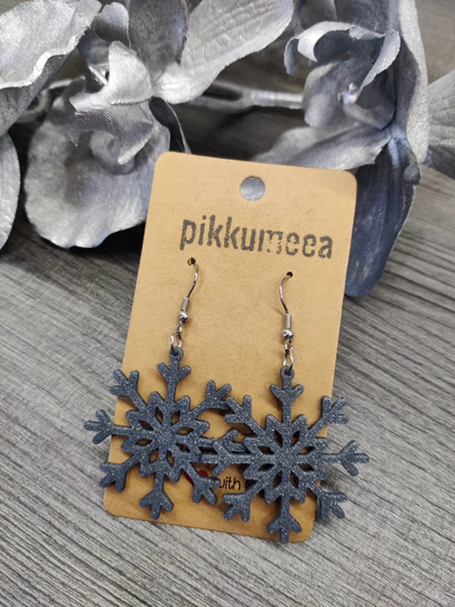 Korvakorut Lumihiutale - iso (eri värejä) - pikkumeea