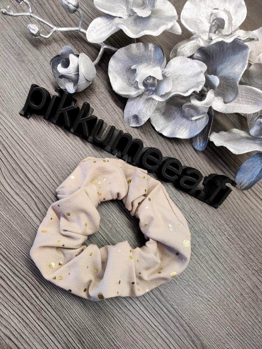 Scrunchie Kultahippu (eri värejä) - pikkumeea