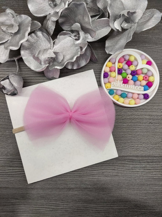 Hiuspanta tyllirusetilla (eri värejä) - pikkumeea