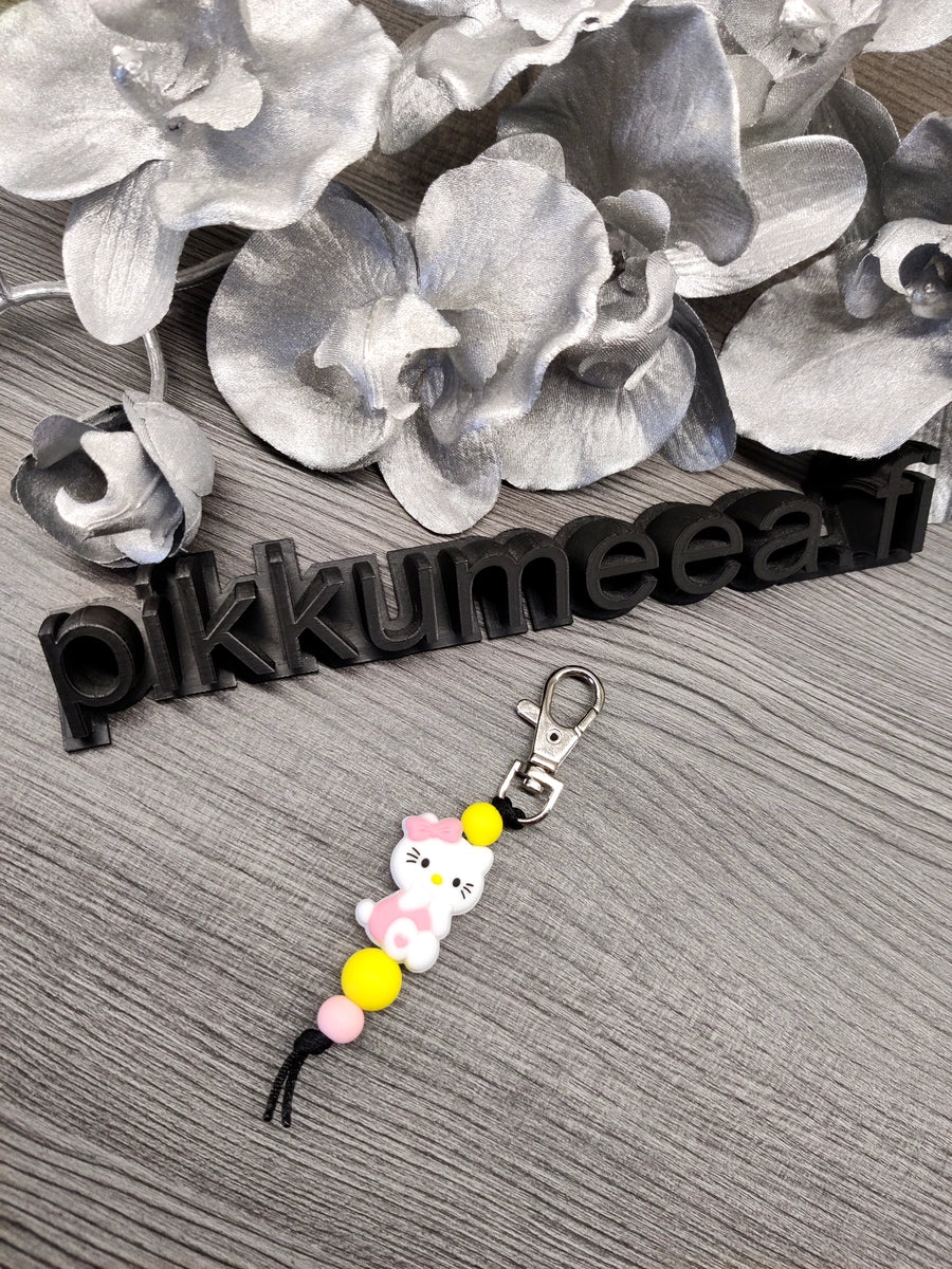 Avaimenperä Hello Kitty (keltainen / vaaleanpunainen)