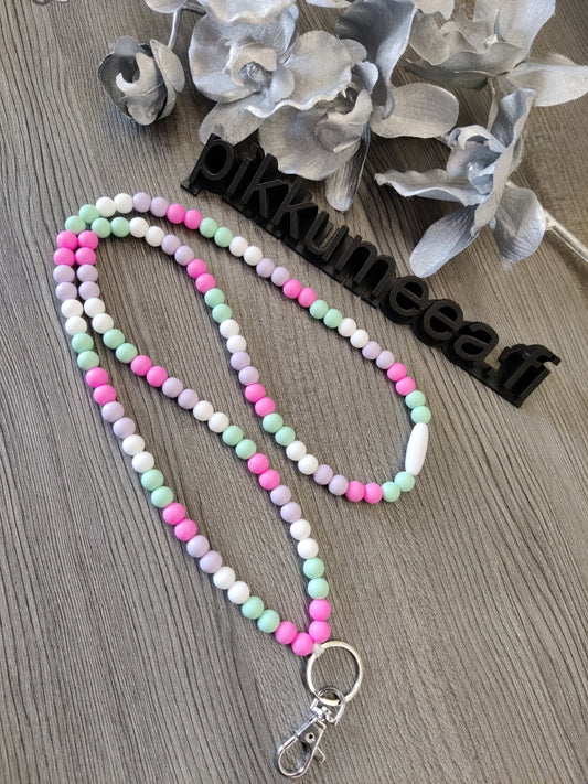Avainnauha olan yli (pinkki / minttu / valkoinen / vaaleanliila)