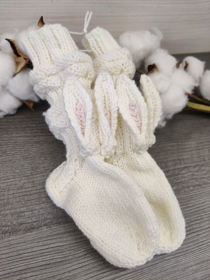 Pupusukat merinovillasta (eri värejä) 3-9kk (koko 17/19)