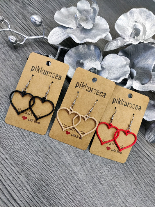 Korvakorut Sydän - pieni (eri värejä)