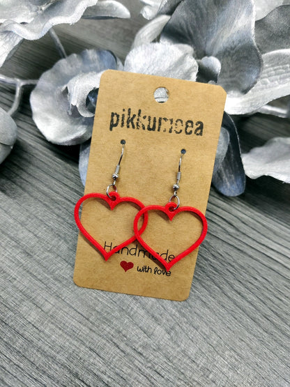 Korvakorut Sydän - pieni (eri värejä)