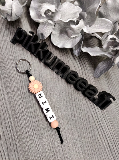 Avaimenperä Kukka (omalla nimellä)