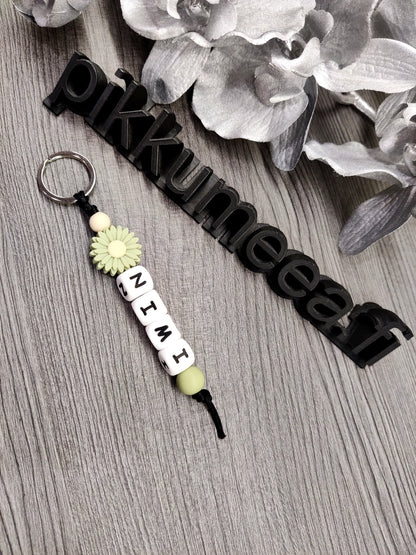 Avaimenperä Kukka (omalla nimellä)