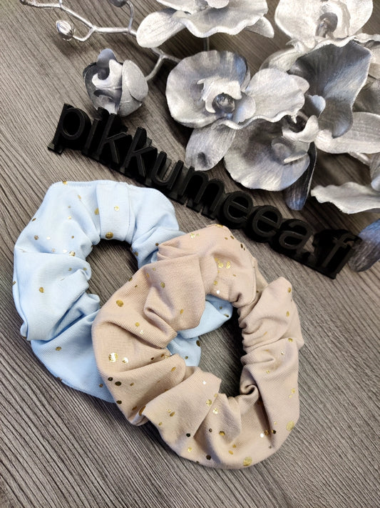 Scrunchie Kultahippu (eri värejä)