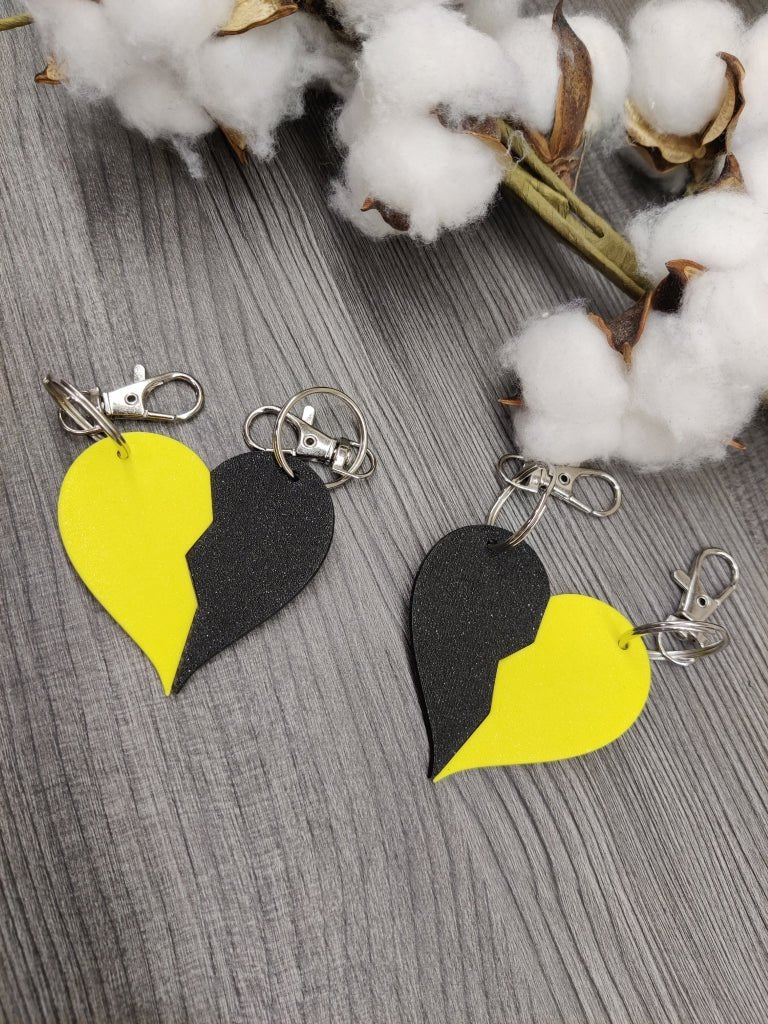 Avaimenperä sydämen puolikkaat (eri värejä) - pikkumeea