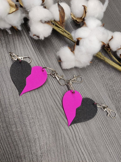 Avaimenperä sydämen puolikkaat (eri värejä) - pikkumeea