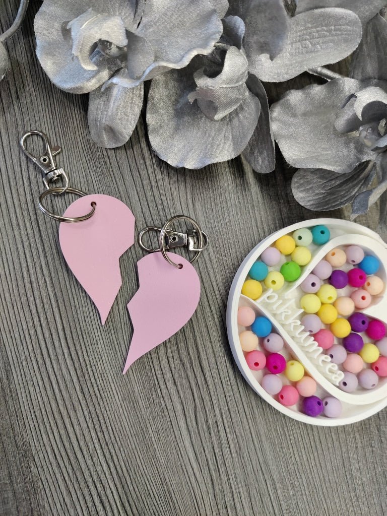 Avaimenperä sydämen puolikkaat (eri värejä) - pikkumeea