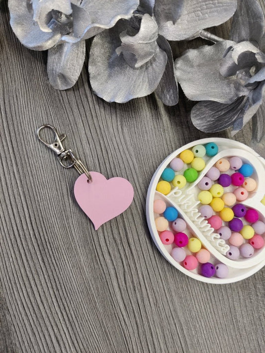 Avaimenperä sydän (eri värejä) - pikkumeea