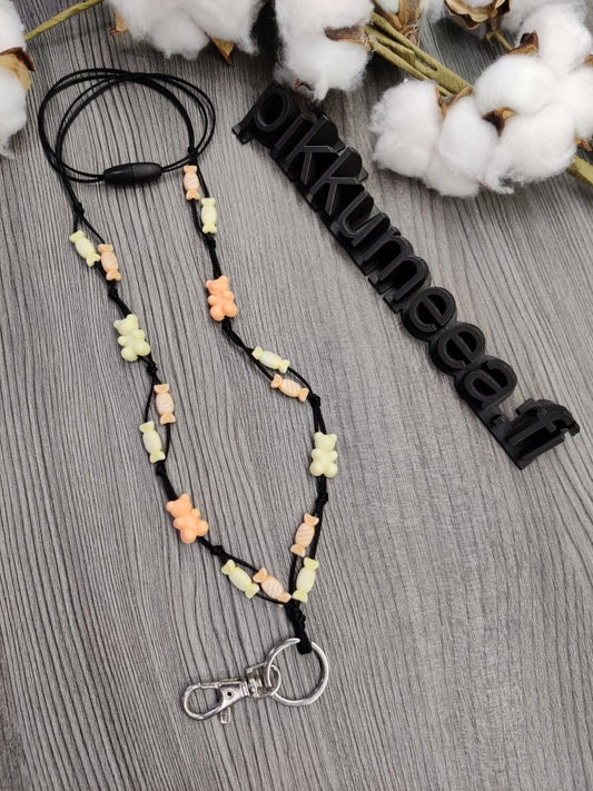 Avainkaulanauha Karkki / Nallekarkki 75cm (eri värejä) - pikkumeea