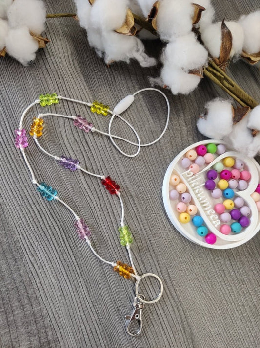 Avainkaulanauha Nallekarkki 75cm (värikäs) - pikkumeea