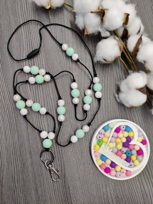 Avainnauha olan yli (minttu / marmori / helmiäisvalkoinen) - pikkumeea