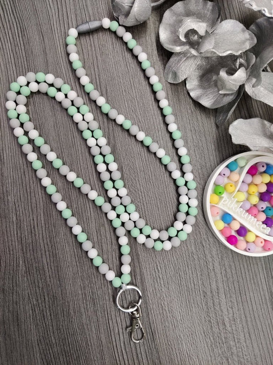 Avainnauha olan yli (minttu / valkoinen / vaaleanharmaa) - pikkumeea