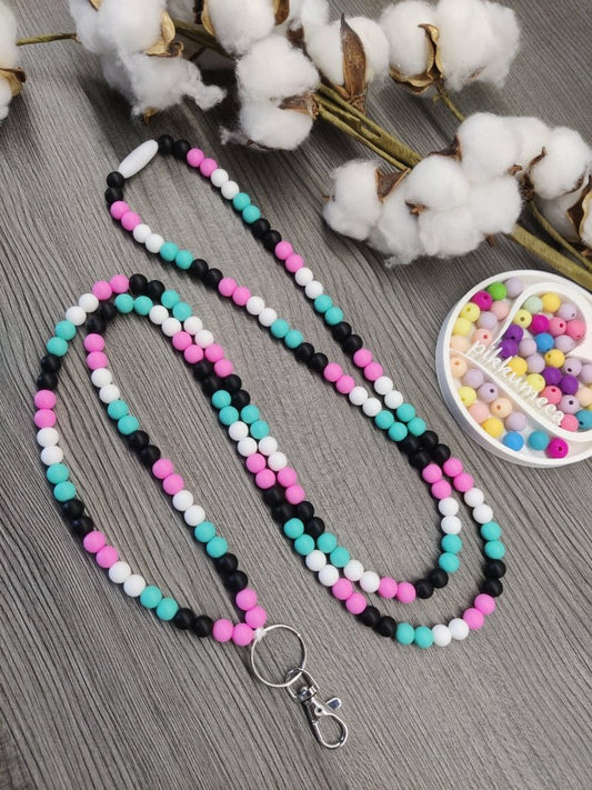 Avainnauha olan yli (pinkki / musta / turkoosi / valkoinen) - pikkumeea