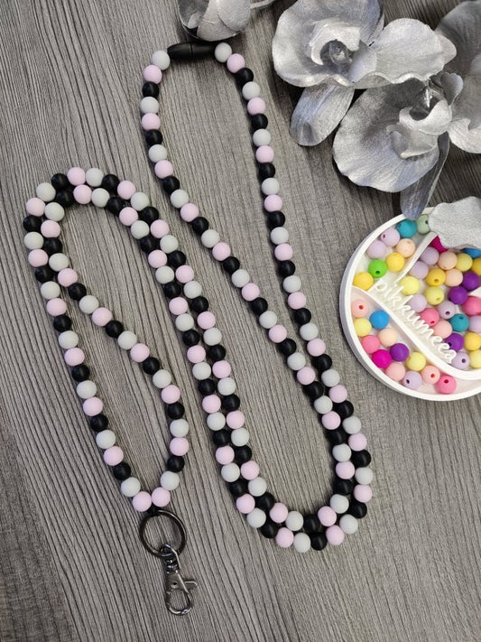 Avainnauha olan yli (vaaleanharmaa / vaaleanliila / musta) - pikkumeea