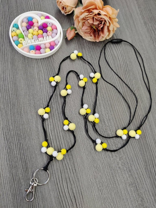 Avainnauha olan yli (vaaleankeltainen / valkoinen / keltainen) - pikkumeea