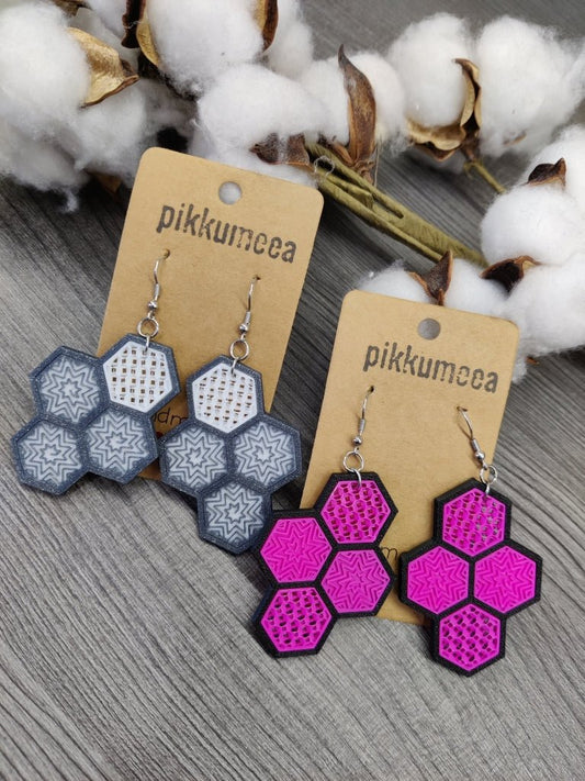 Korvakorut Hexagon - iso (eri värejä) - pikkumeea