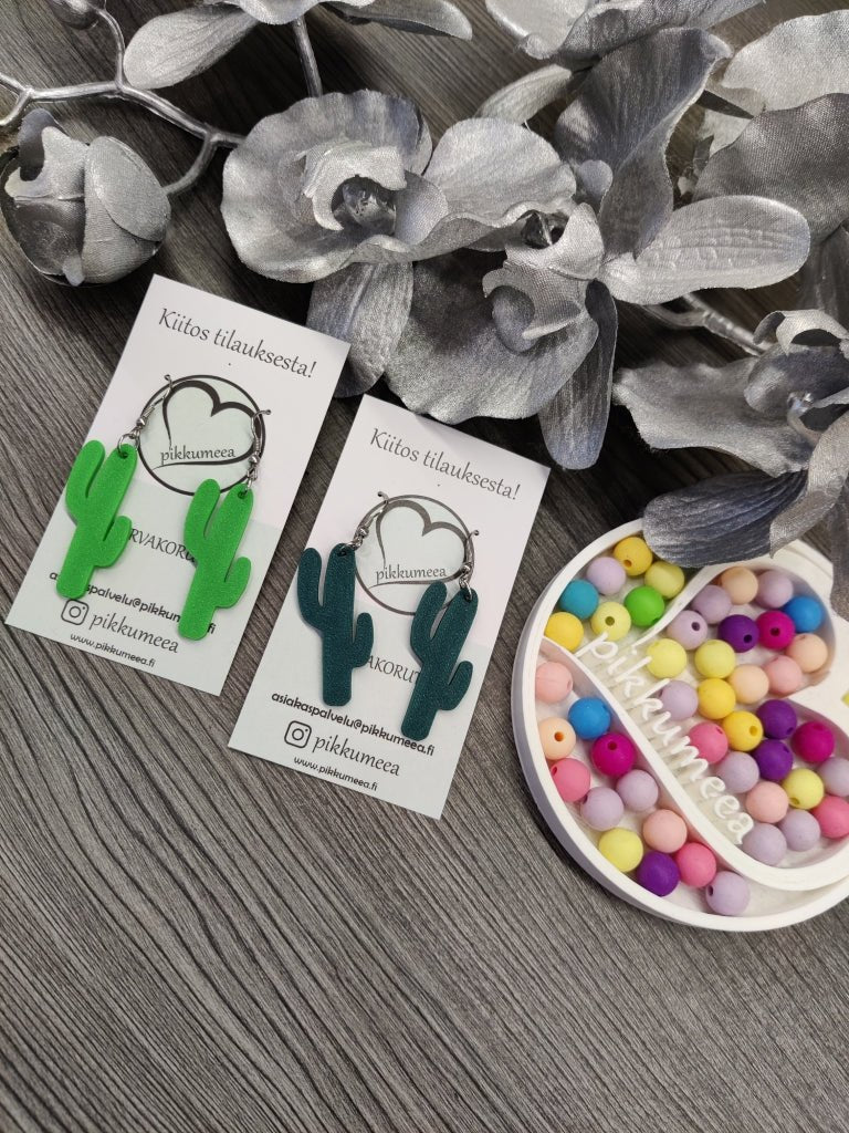 Korvakorut Kaktus - iso (eri värejä) - pikkumeea