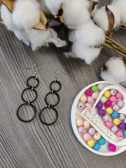 Korvakorut Kolme ympyrää - iso (eri värejä) - pikkumeea