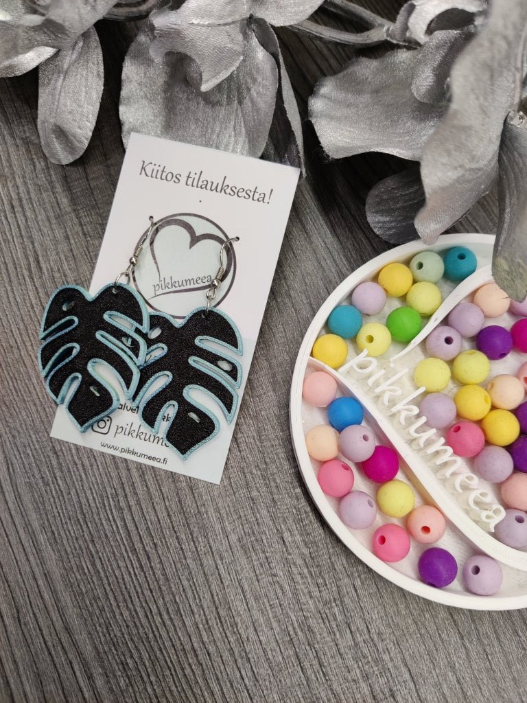 Korvakorut Peikonlehti - iso (eri värejä) - pikkumeea