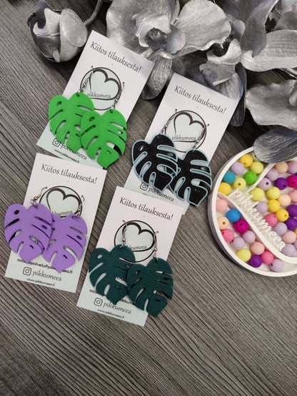 Korvakorut Peikonlehti - iso (eri värejä) - pikkumeea