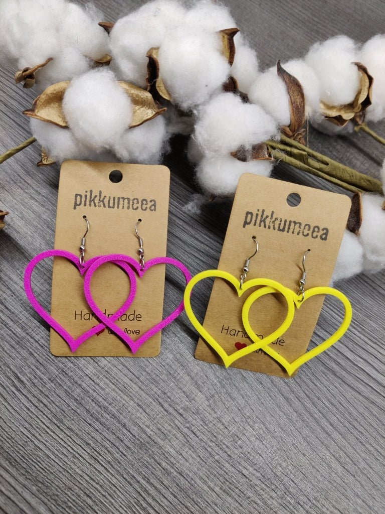 Korvakorut Sydän - iso (eri värejä) - pikkumeea