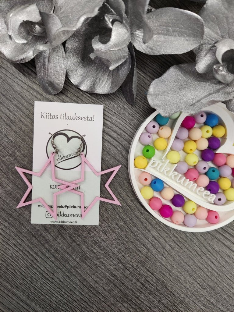 Korvakorut Tähti - iso (eri värejä) - pikkumeea