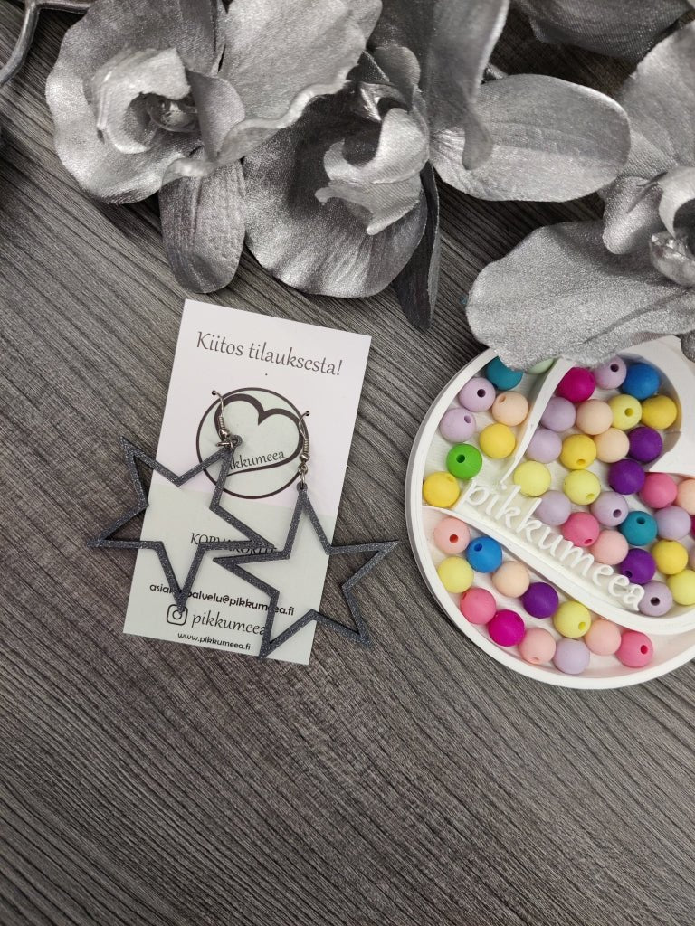 Korvakorut Tähti - iso (eri värejä) - pikkumeea