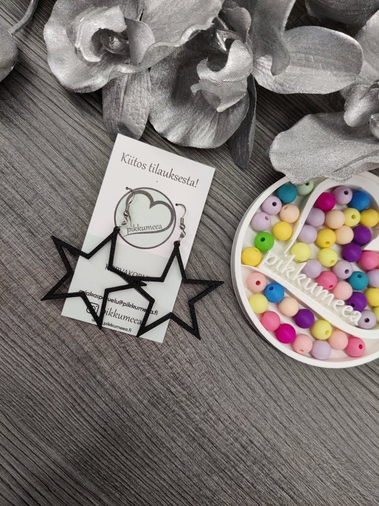 Korvakorut Tähti - iso (eri värejä) - pikkumeea