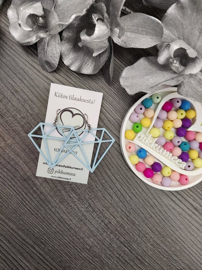 Korvakorut Timantti - iso (eri värejä) - pikkumeea