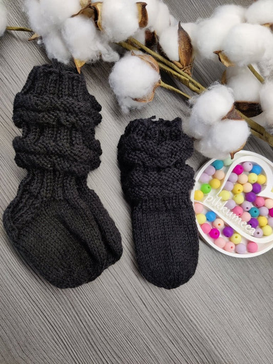 Merinovillaiset tumput & sukat setti (koko 15/17) - pikkumeea