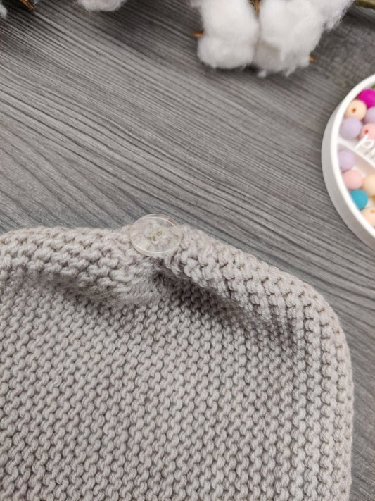 Merinovillapipo vauvalle (irroitettavalla tupsulla) - pikkumeea