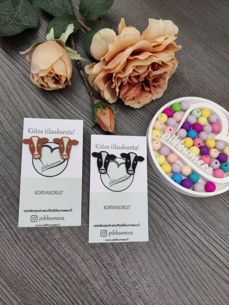 Nappikorvakorut Lehmä (eri malleja) - pikkumeea