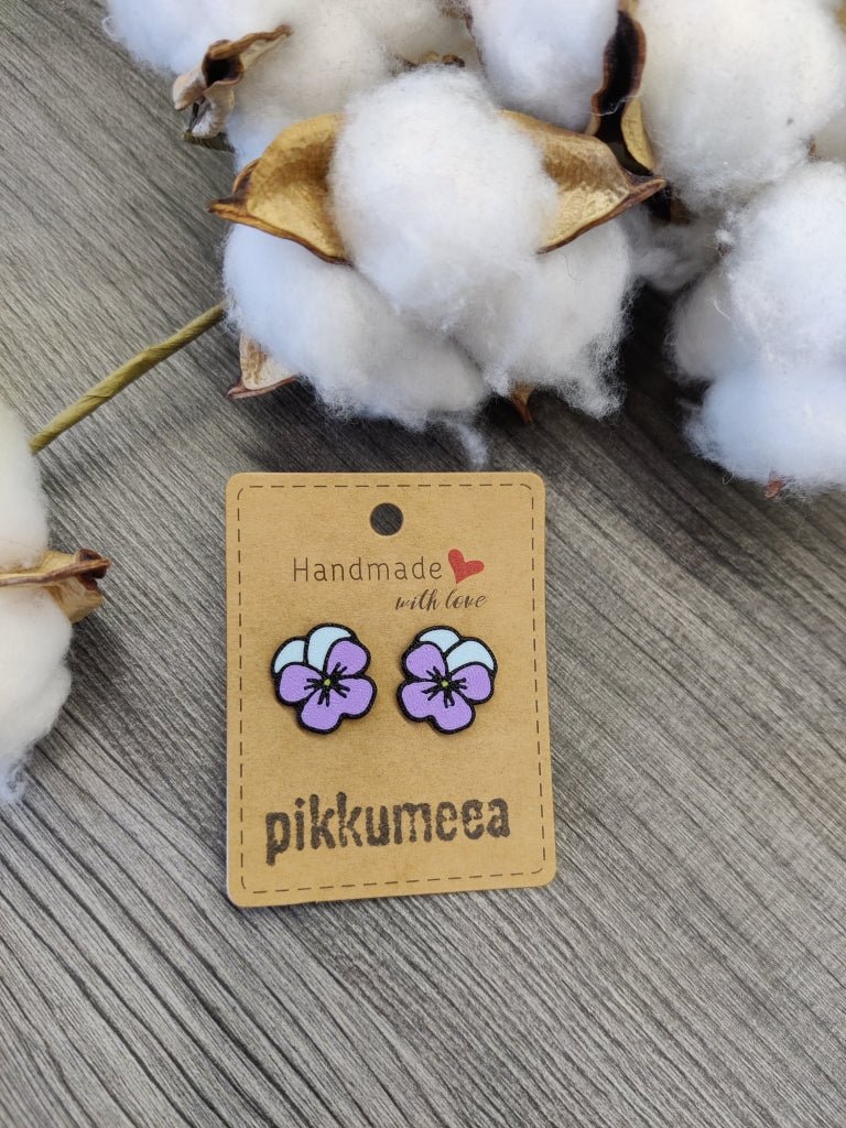 Nappikorvakorut Orvokki (eri värejä) - pikkumeea