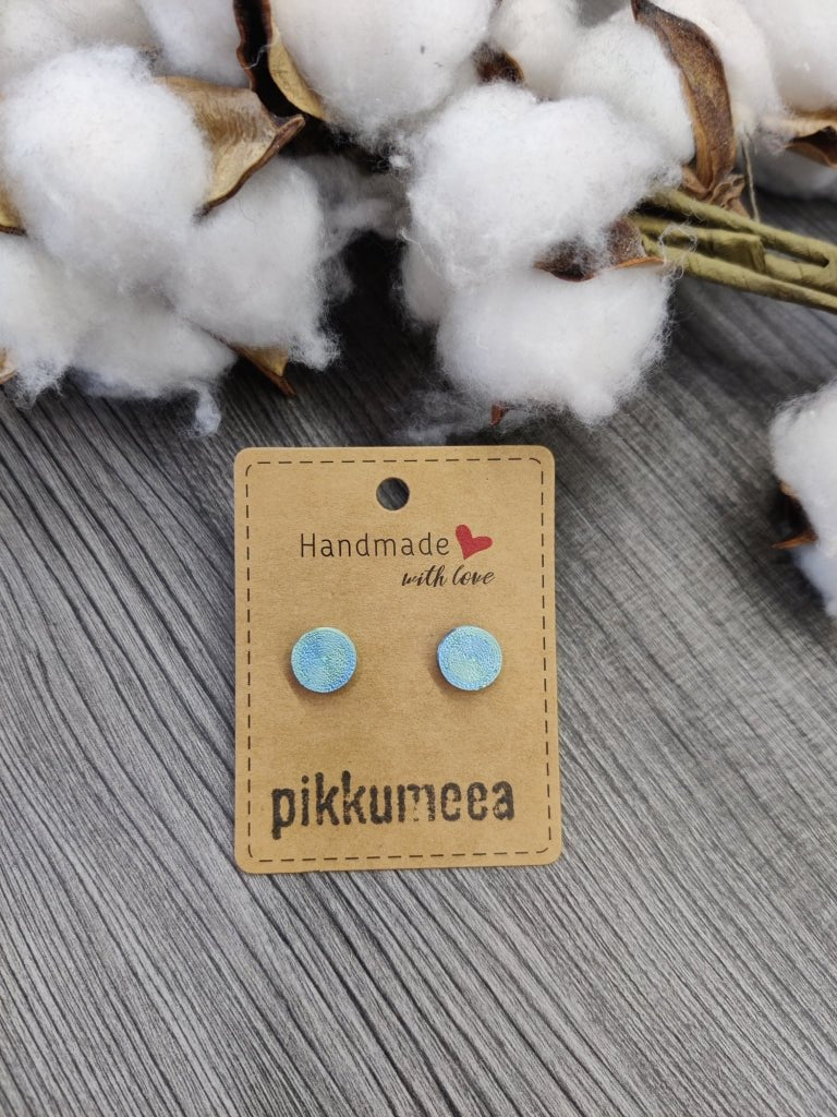 Nappikorvakorut Pyöreä sini - vihreä (eri malleja) - pikkumeea