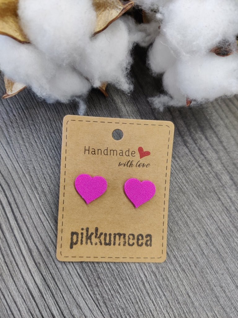 Nappikorvakorut Sydän (eri värejä) - pikkumeea
