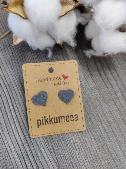 Nappikorvakorut Sydän (eri värejä) - pikkumeea