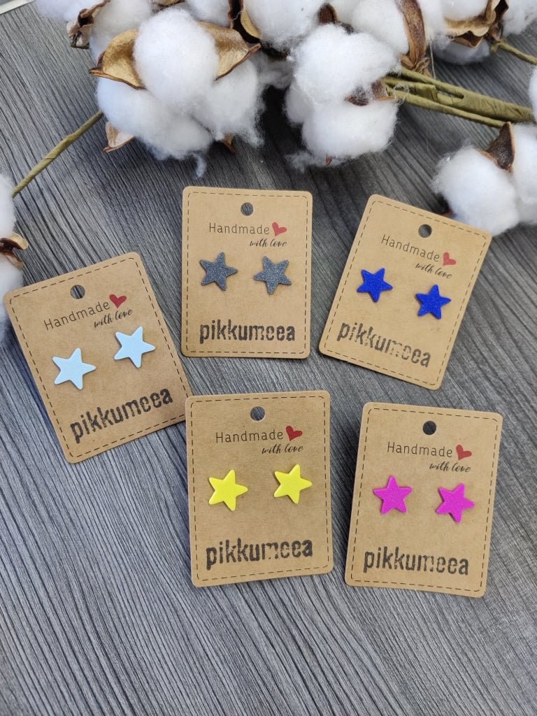 Nappikorvakorut Tähti (eri värejä) - pikkumeea