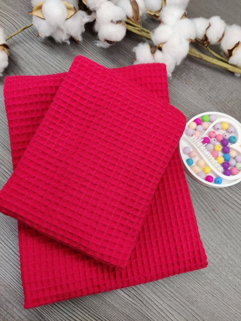 Pikkupyyhe vohvelikankaasta (punainen) - pikkumeea