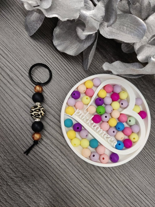 Avaimenperä (leopardi / musta / kupari / strassi) - pikkumeea