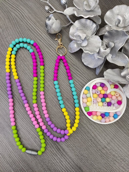 Avainnauha olan yli Värikäs (vihreä / pinkki / liila / keltainen / turkoosi / fuksia) - pikkumeea